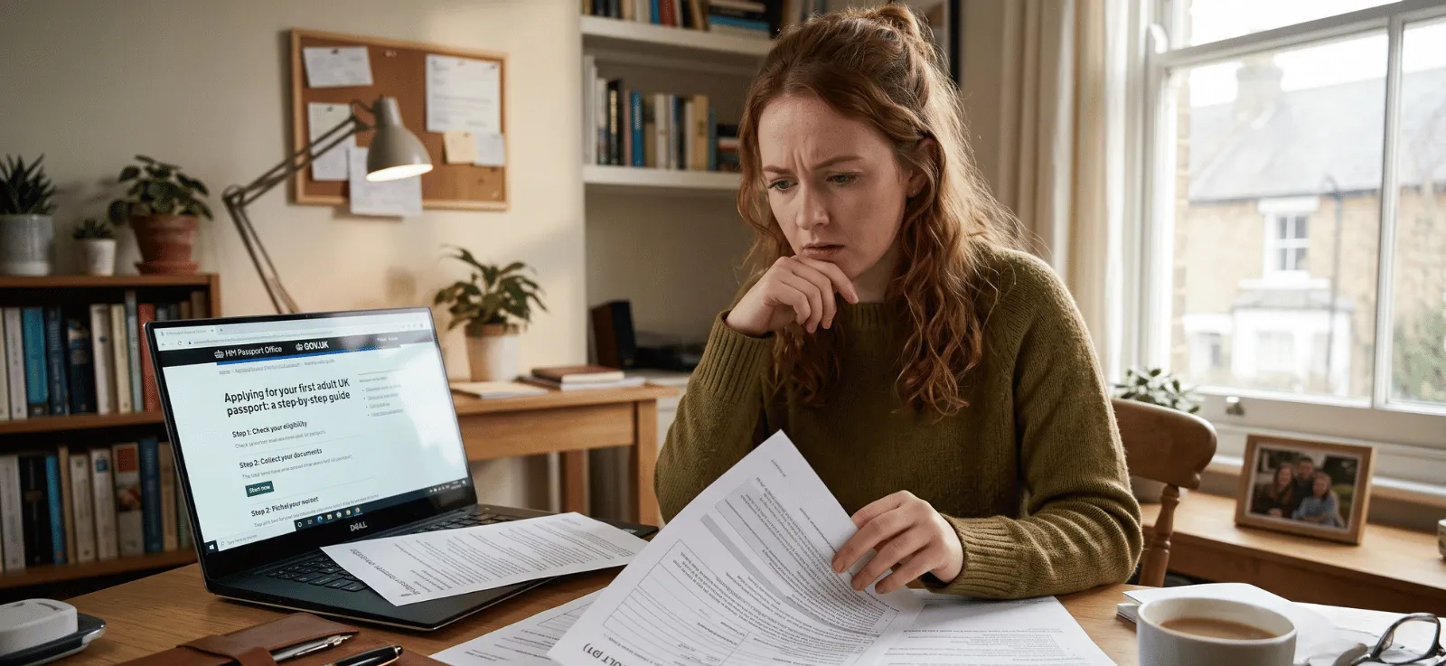 Applicant checking UK passport application status online